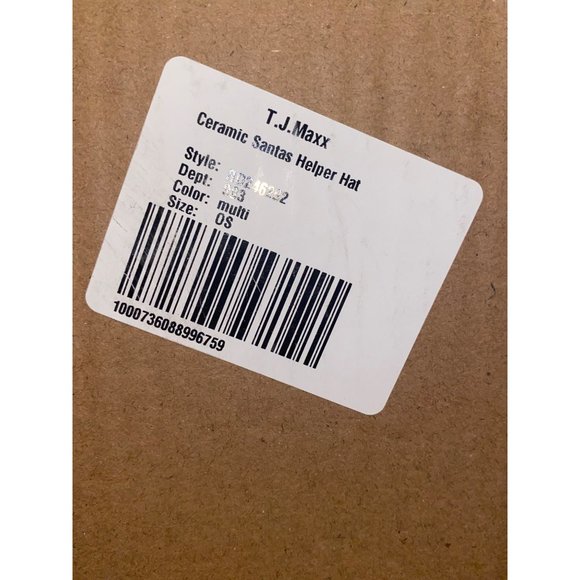 Rae Dunn Ceramic Christmas Elf Santa's Helper Hat Decor - Picture 9 of 9